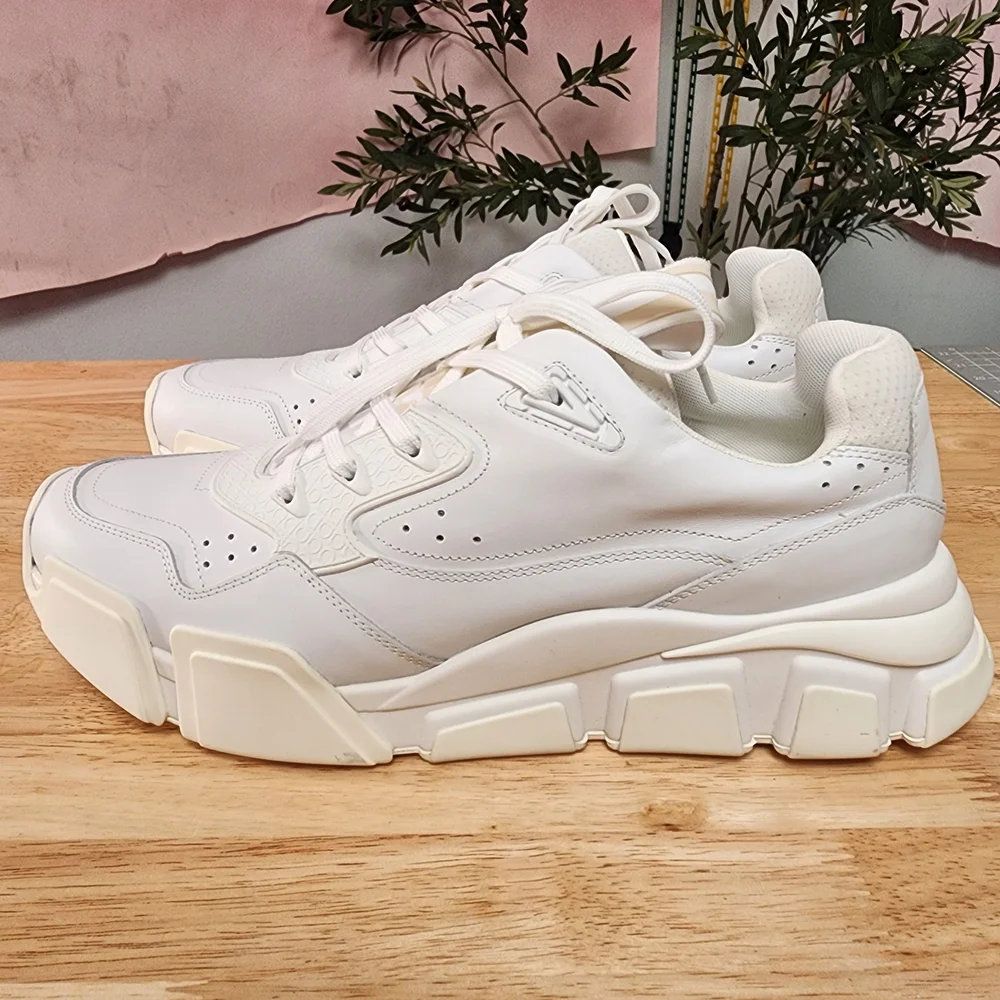 Salvatore Ferragamo White Sneakers - Picture 3 of 12